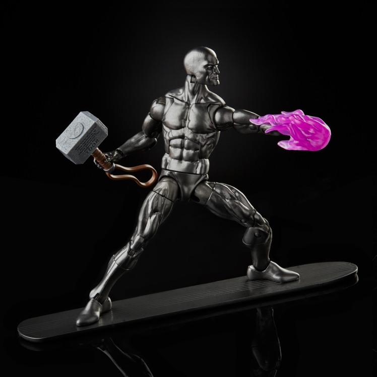 HASBRO-Marvel Legends Series Action Figure 2021 Silver Surfer with Mjolnir = = 