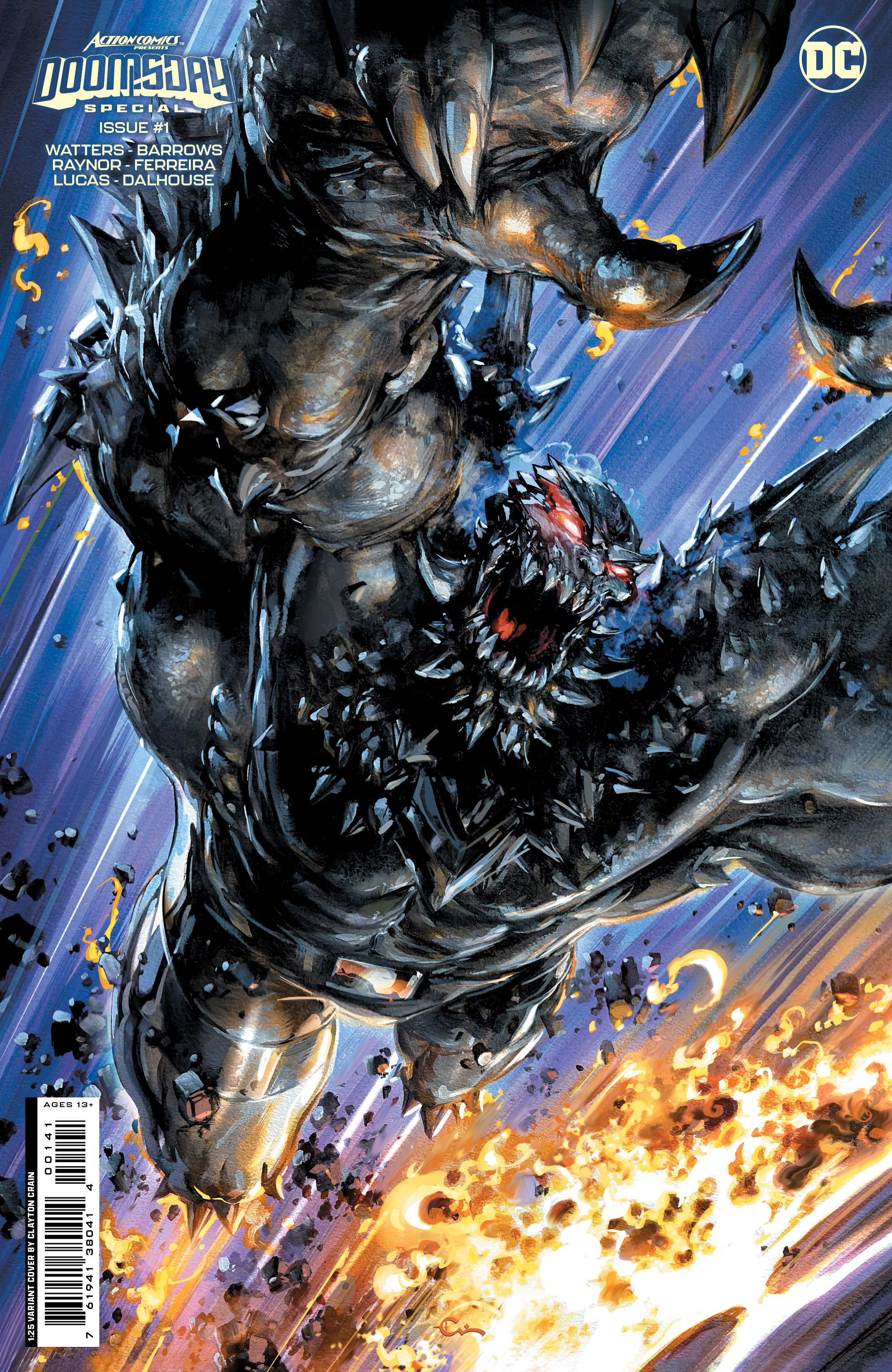 Action Comics Presents Doomsday Special #1 (One Shot) Cover D 1 for 25 Incentive Clayton Crain Card Stock Vari