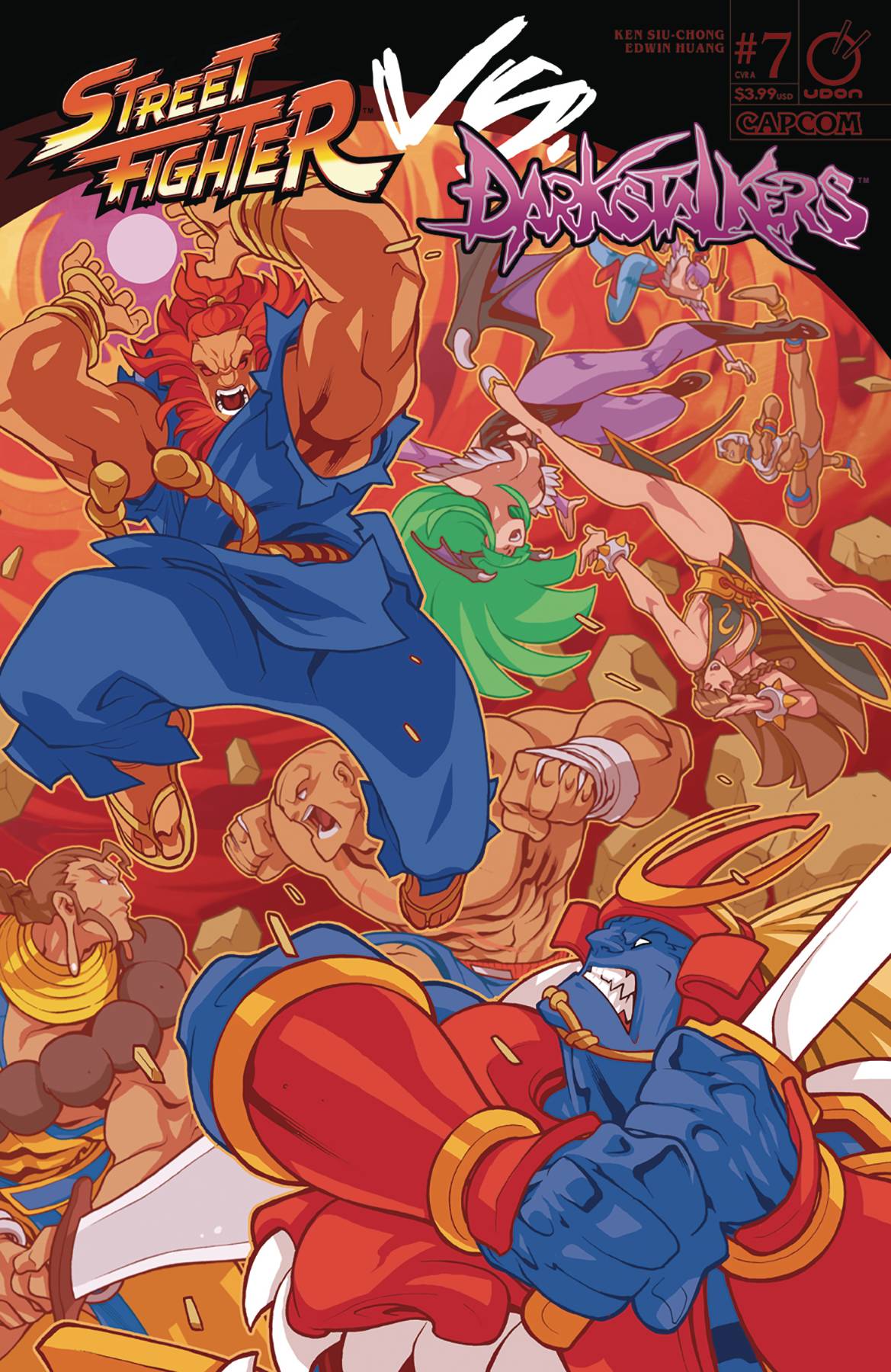 Street Fighter Vs Darkstalkers #7 Cover A Huang (Of 8)