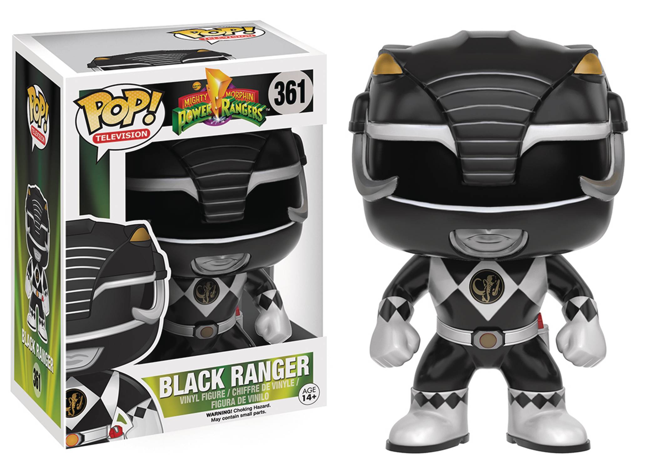 Pop TV Power Rangers Black Ranger Vinyl Figure