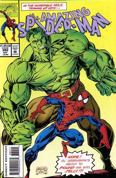 The Amazing Spider-Man #382 [Direct Edition]-Fine (5.5 – 7)