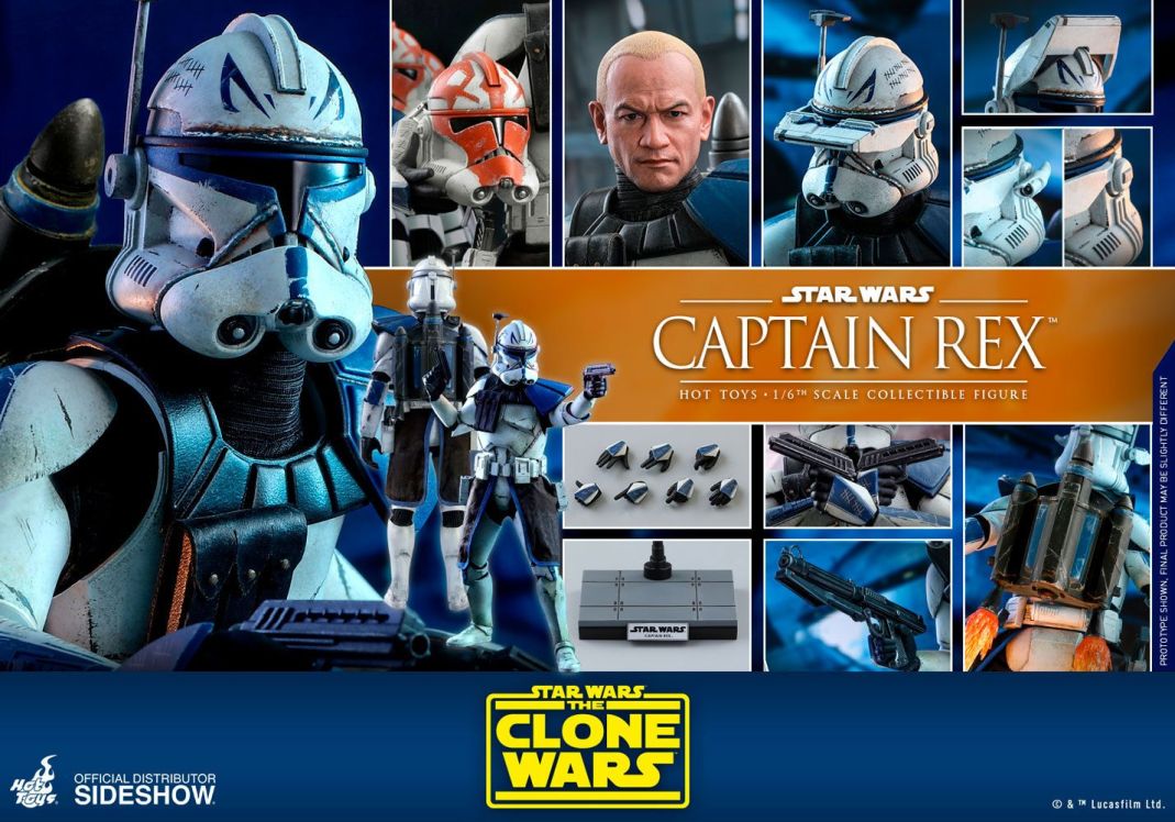 Hot Toys Star Wars The Clone Wars Captain Rex 1/6 Action Figure