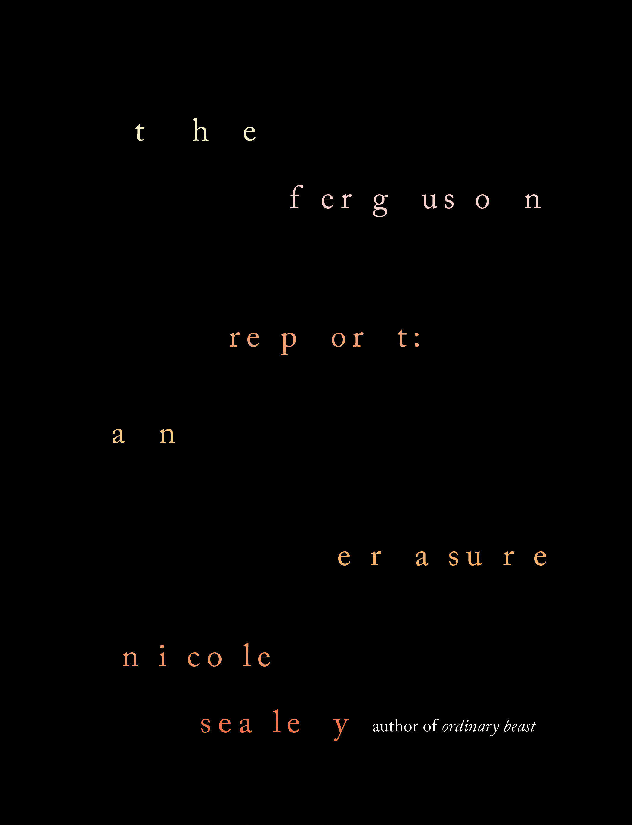 The Ferguson Report: An Erasure (Hardcover Book)