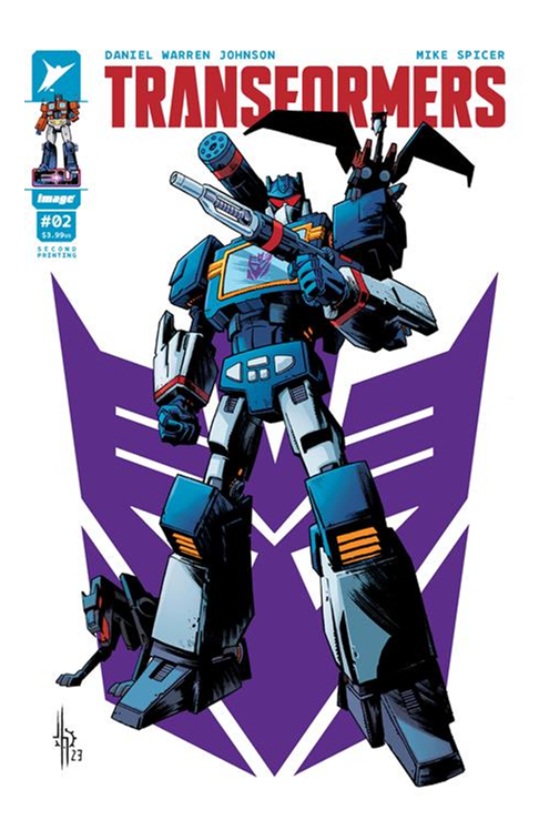 Transformers #2 Second Printing Cover B Jason Howard Variant