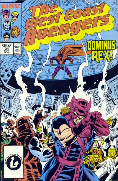 West Coast Avengers #24 [Direct]-Fine (5.5 – 7)