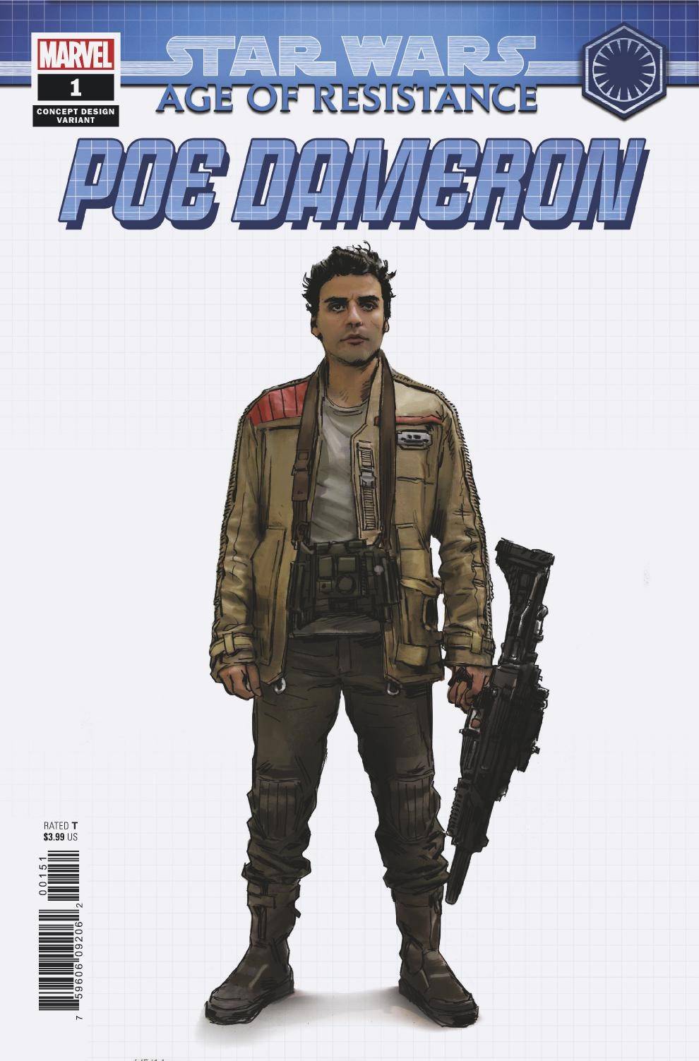Star Wars Age of Resistance Poe Dameron #1 Concept Variant
