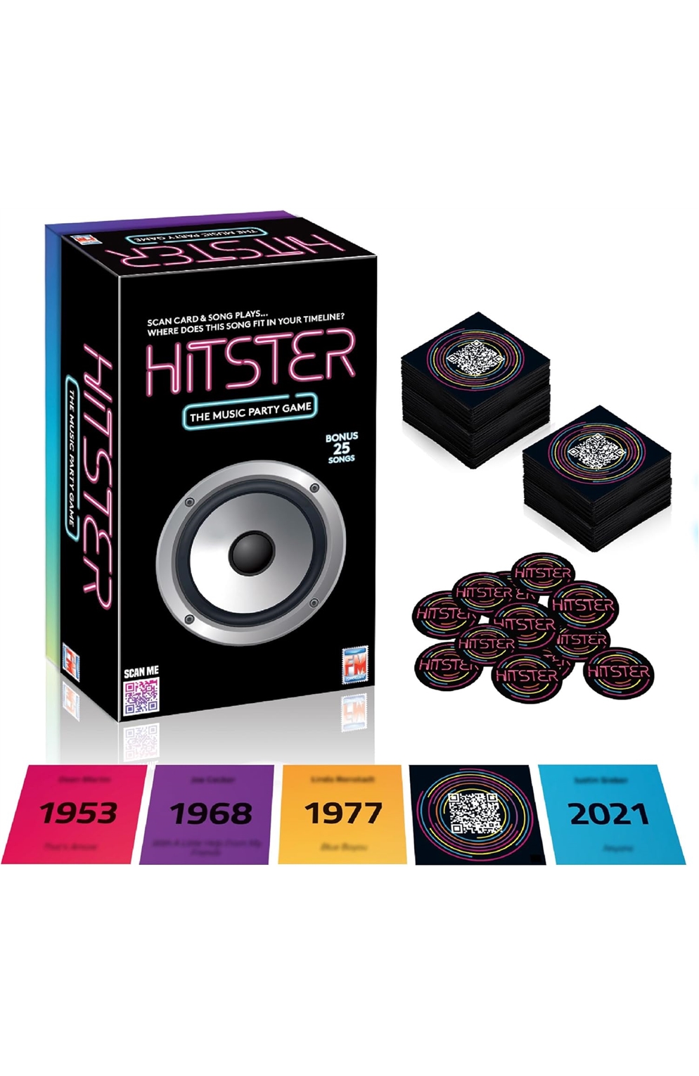 Hitster Jumbo Edition: The Ultimate Music Quiz Party Card Game