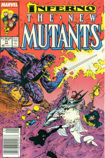 The New Mutants #71 [Newsstand]-Very Good (3.5 – 5)
