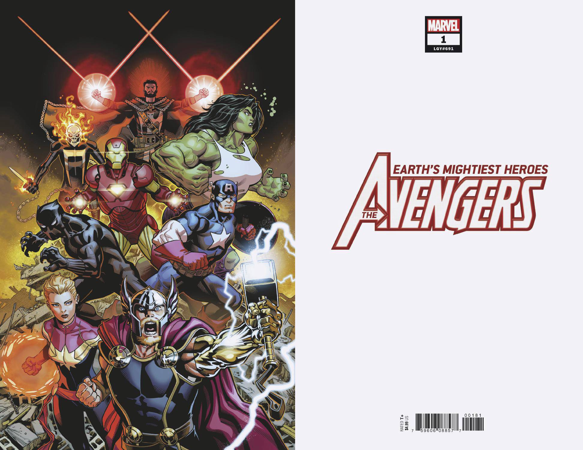 Avengers #1 McGuinness Virgin Variant (2018) 1:100