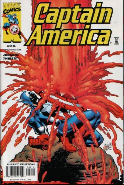 Captain America #34 [Direct Edition]-Near Mint (9.2 - 9.8)