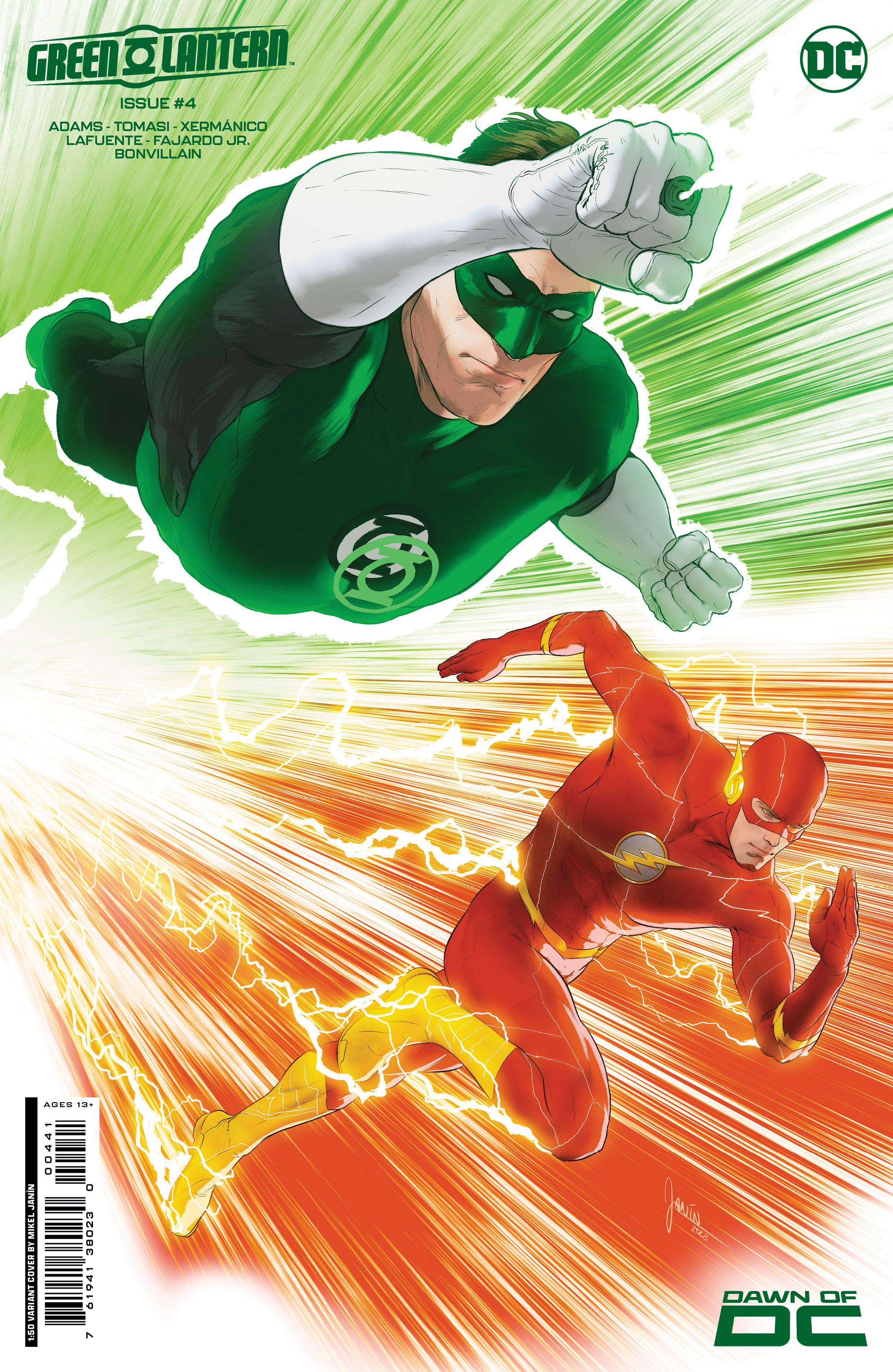 Green Lantern #4 Cover D 1 for 50 Incentive Mikel Janin Card Stock Variant