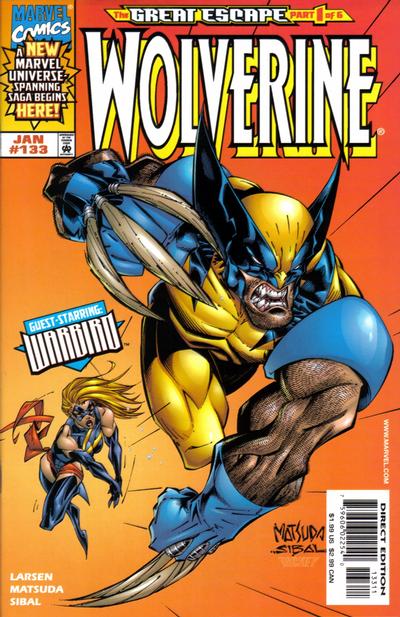 Wolverine #133 [Direct Edition - 50/50 Split - Jeff Matsuda Cover] - Vf+ 8.5