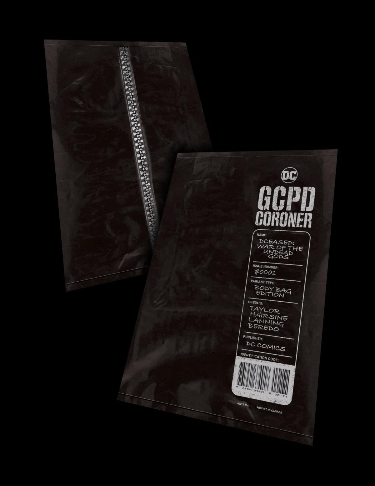 DCeased War of the Undead Gods #1 Cover D Francesco Mattina Body Bag Card Stock Variant Allo (Of 8)