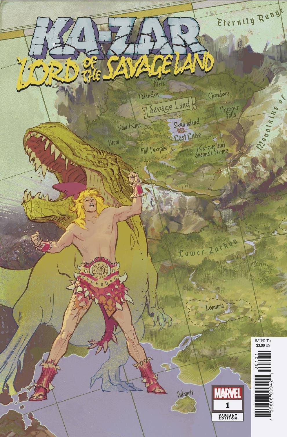 Ka-Zar Lord Savage Land #1 Garcia Map Variant (Of 5)