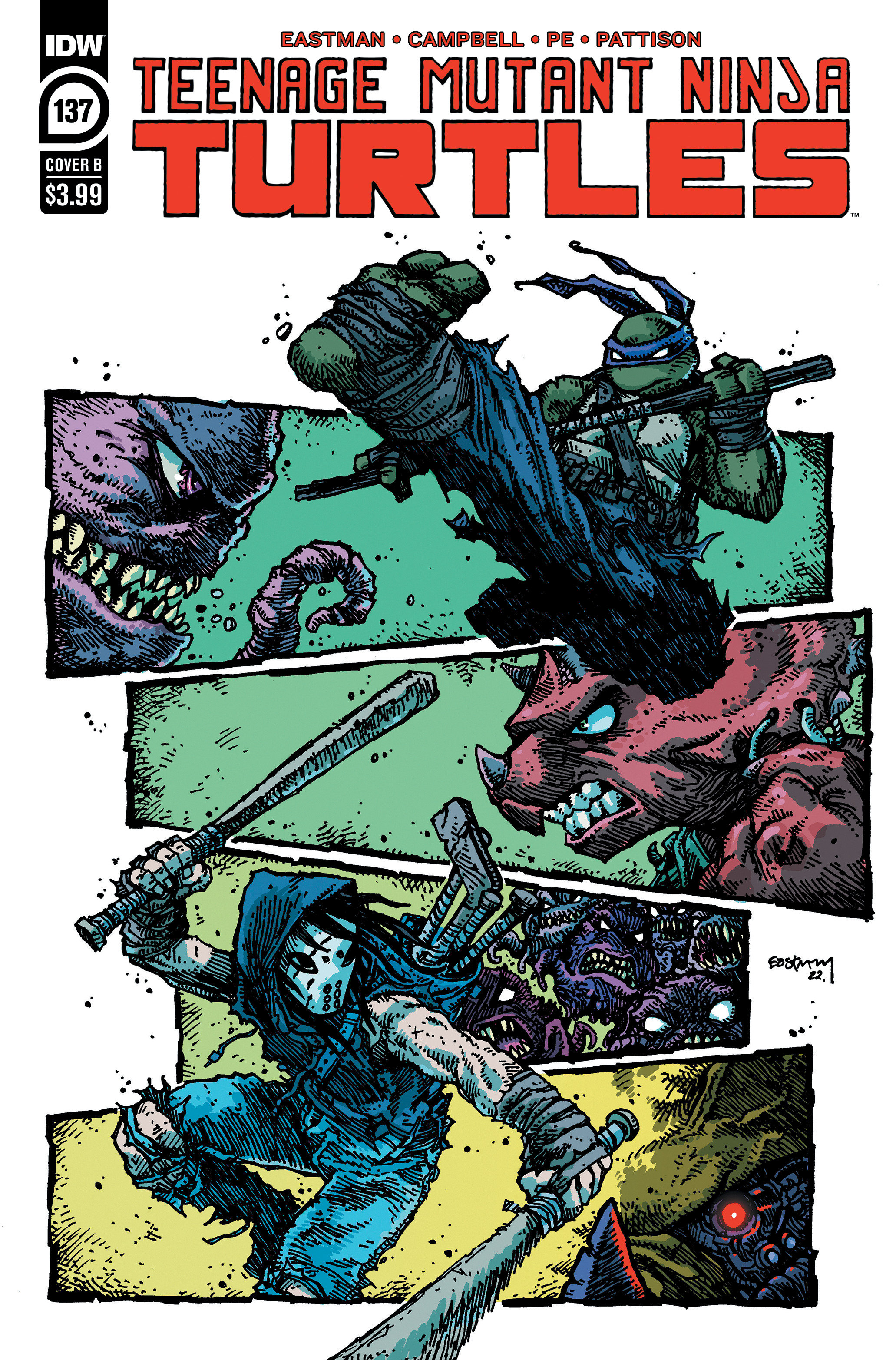 Teenage Mutant Ninja Turtles Ongoing #137 Cover B Eastman (2011)