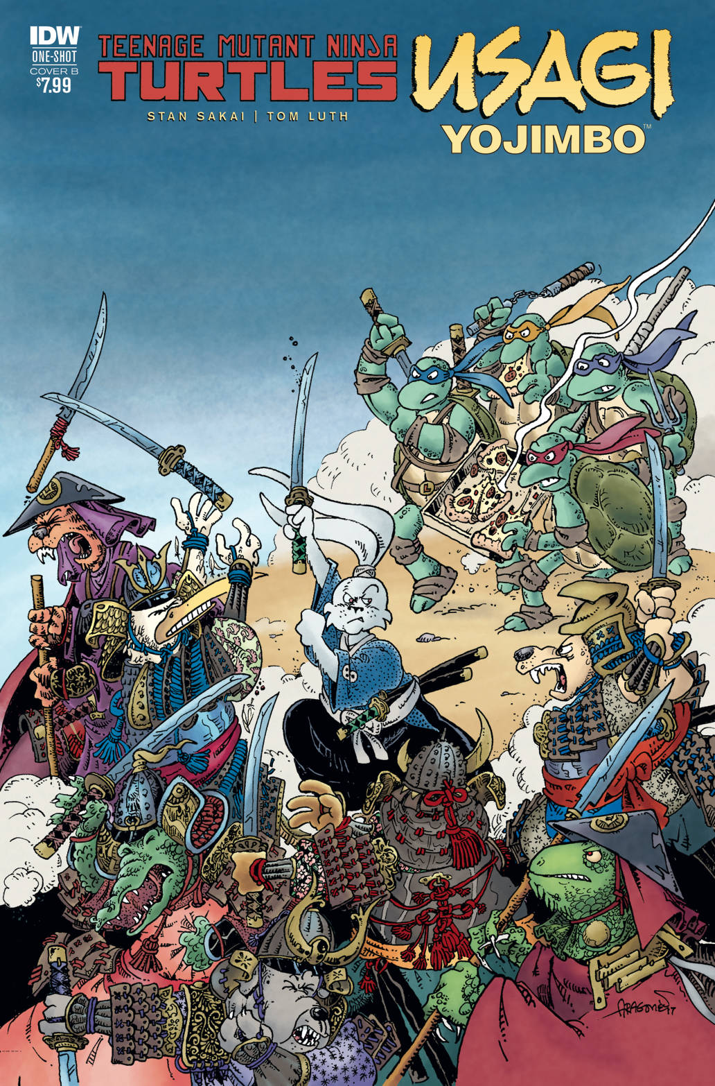 Teenage Mutant Ninja Turtles/Usagi Yojimbo #1 Cover B Aragones