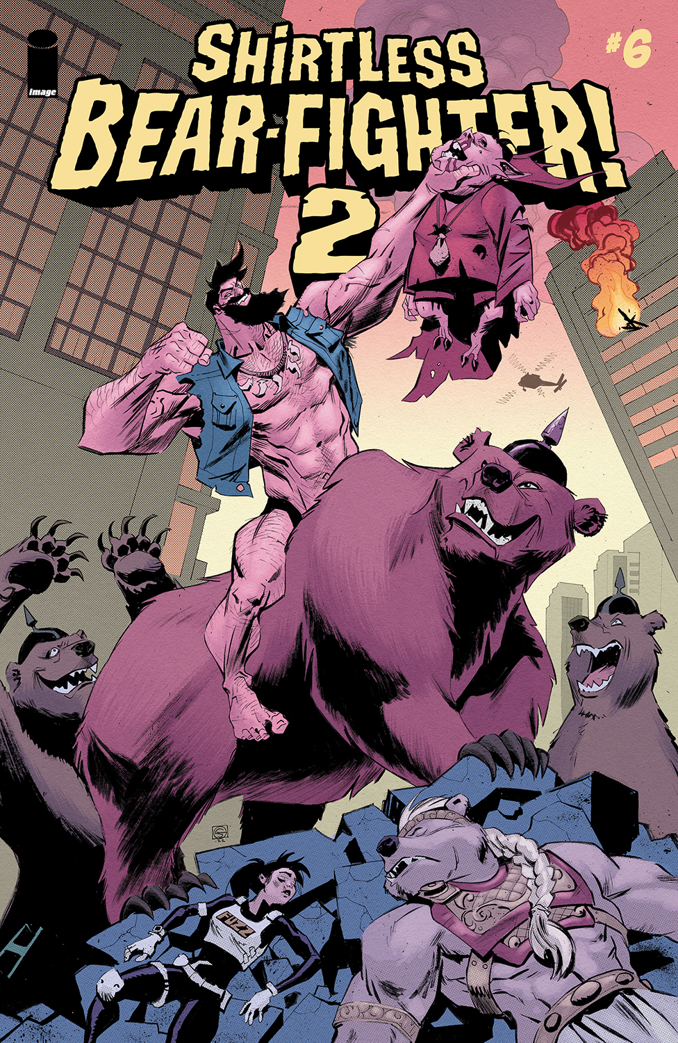 Shirtless Bear-Fighter 2 #6 Cover B Green (Of 7)