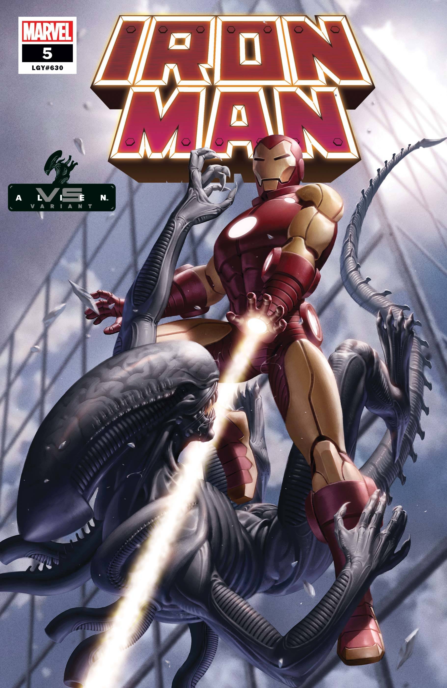 Iron Man #5 Yoon Marvel Vs Alien Variant (2020)