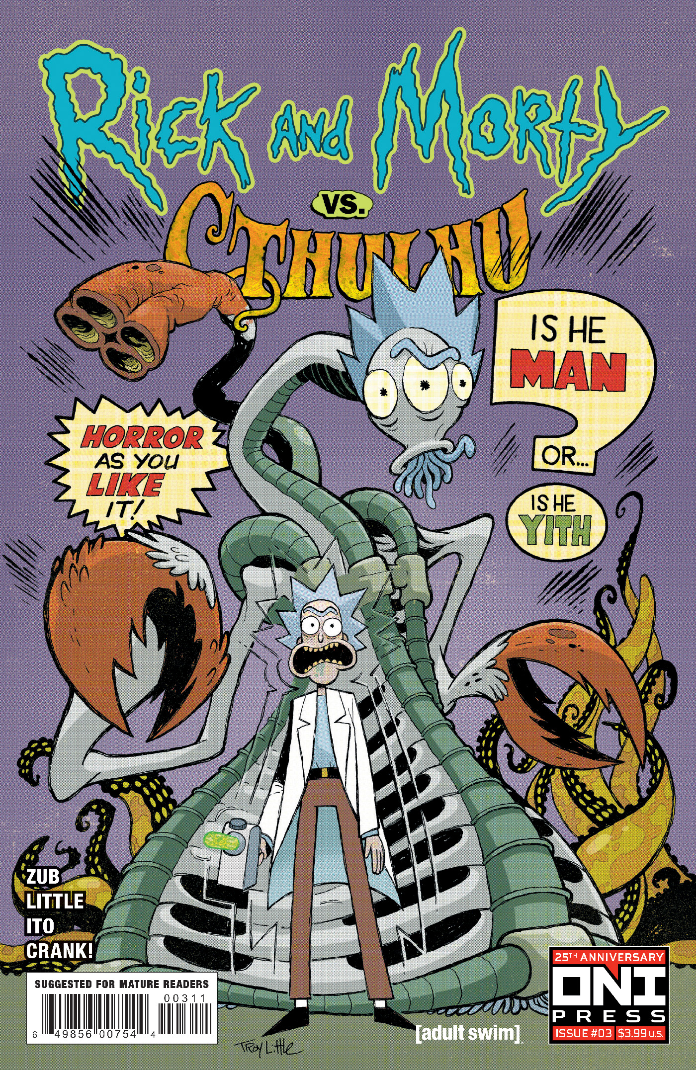 Rick and Morty Vs Cthulhu #3 Cover A Little