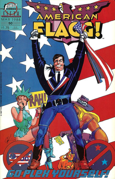 American Flagg! #50-Fine (5.5 – 7) Scarce ; Final Issue  Volume1