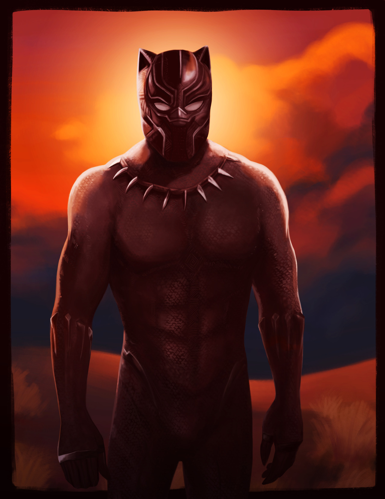 Leann Hill Art - Black Panther (Large)