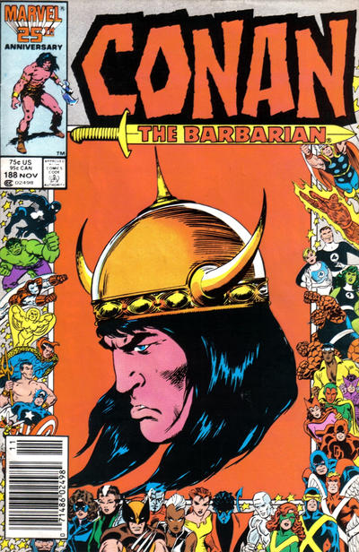 Conan The Barbarian #188 [Newsstand]-Good (1.8 – 3)