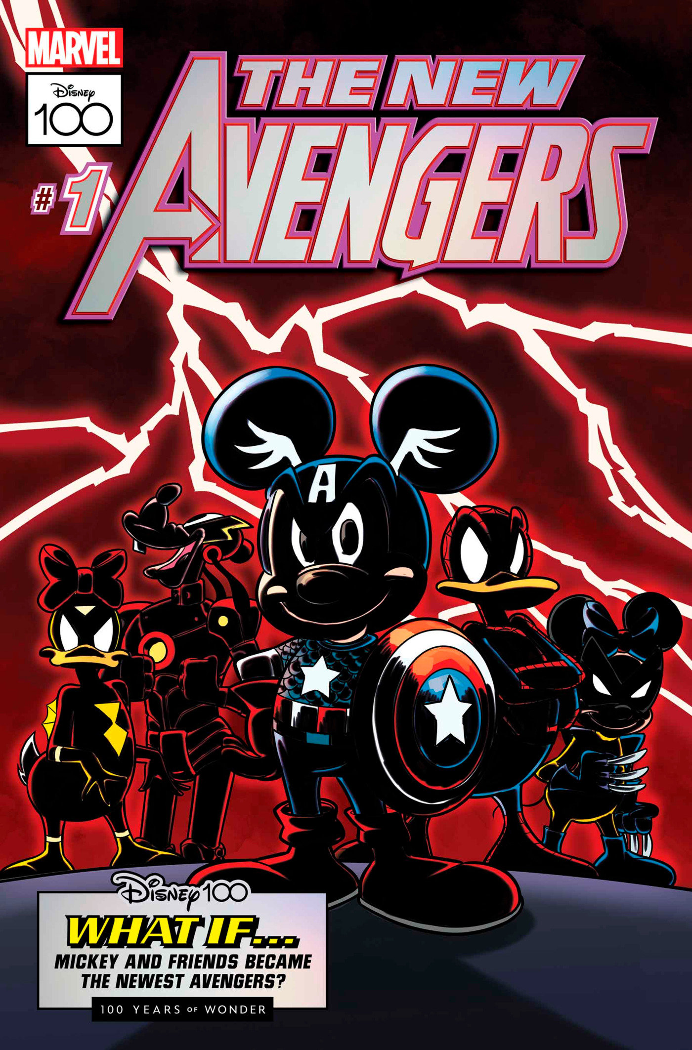 Amazing Spider-Man #25 Donald Soffritti Disney100 The New Avengers Variant (2022)
