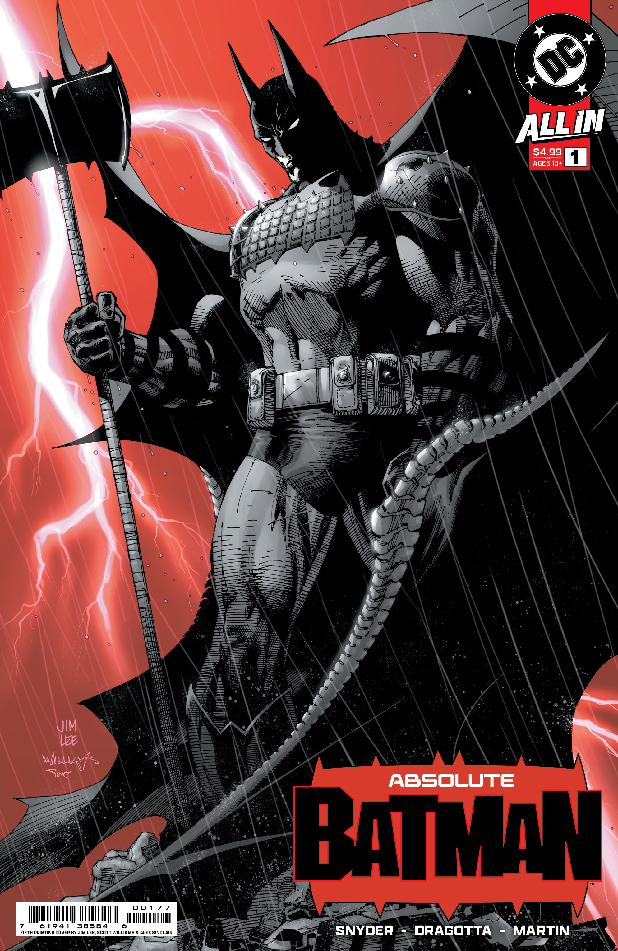 Absolute Batman #1 Fifth Printing Cover A Jim Lee