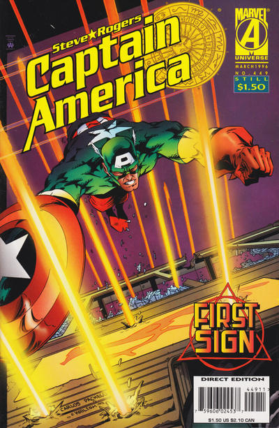 Captain America #449 [Direct Edition]-Very Fine 