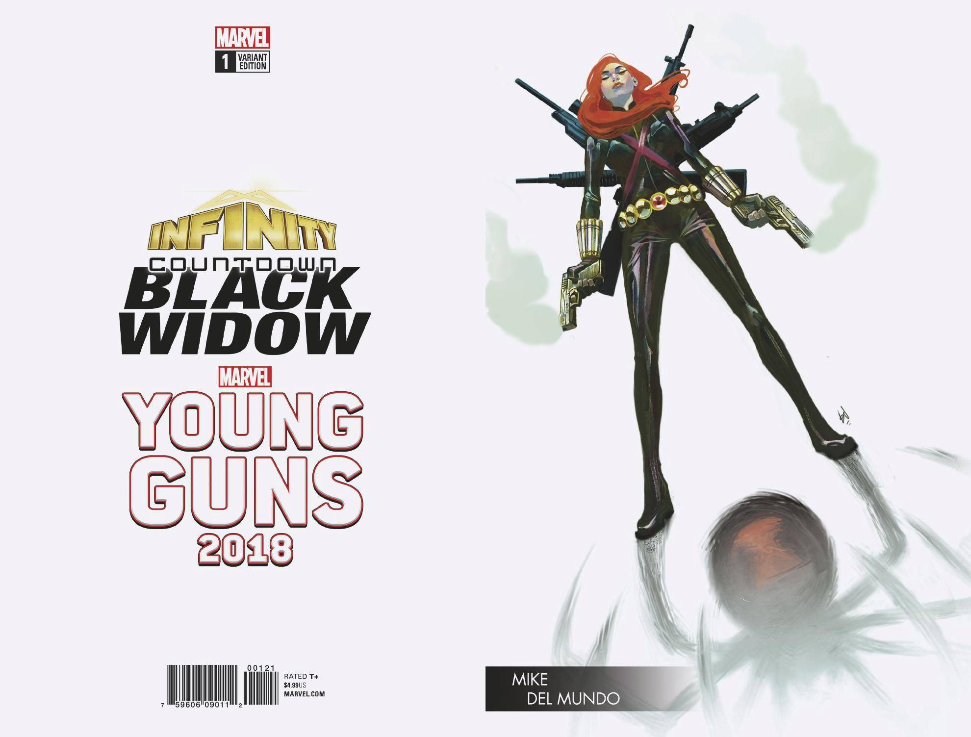 Infinity Countdown Black Widow #1 Del Mundo Young Guns Variant