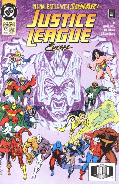 Justice League Europe #50 [Direct]-Fine (5.5 – 7)