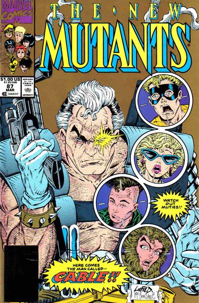 The New Mutants #87 [Second Printing]-Fine (5.5 – 7) [1St App. of Cable]