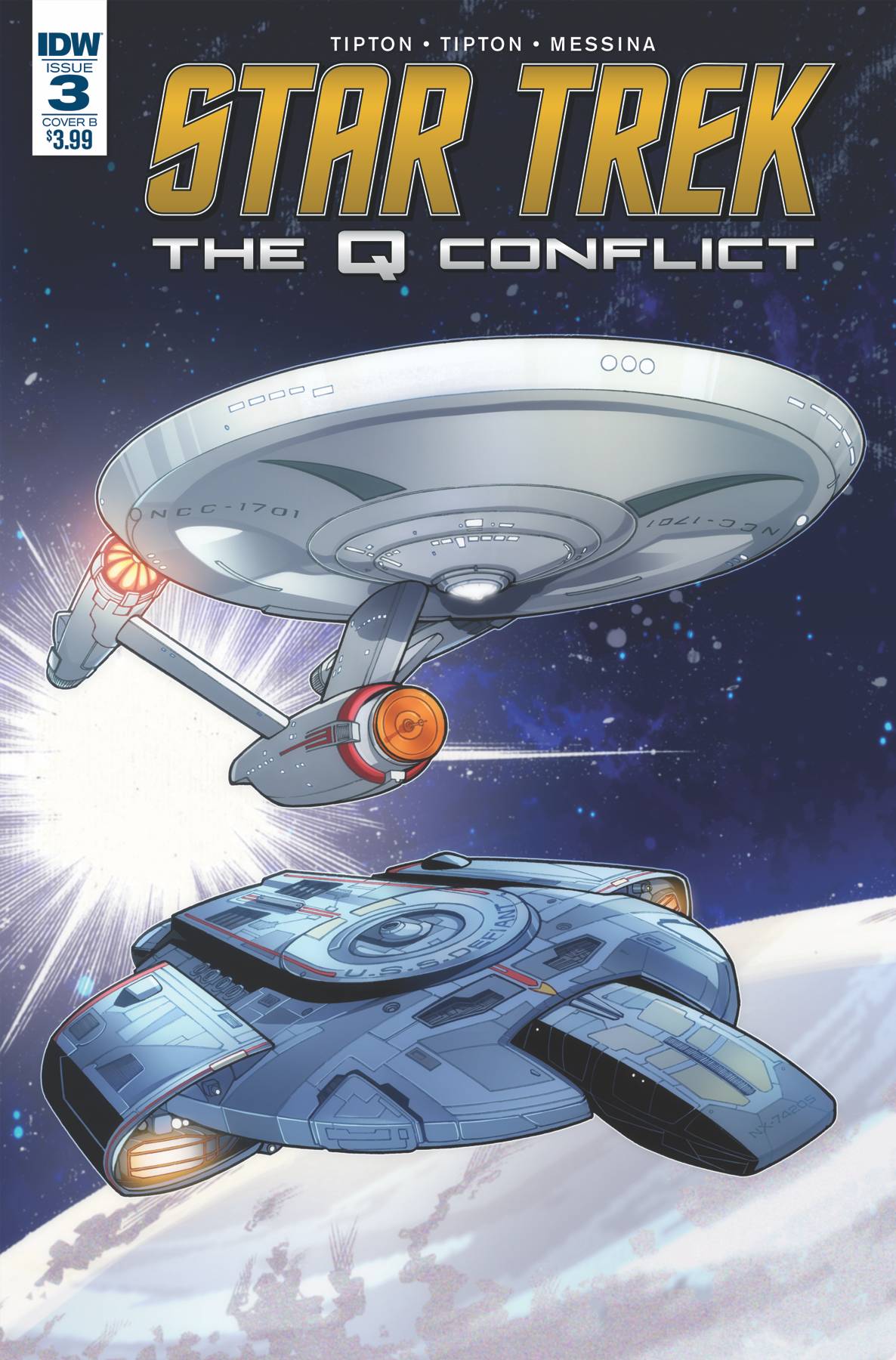 Star Trek Q conflict #3 Cover A Messina (Of 6)