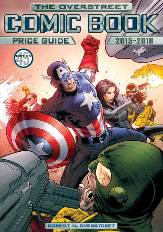 Overstreet Comic Book Price Guide Hardcover 45 Capt America & Shield Cover