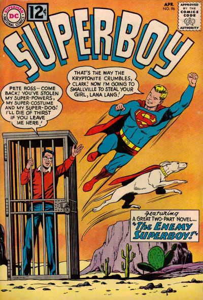 Superboy #96-Good Rust Migration + Writing On Cover