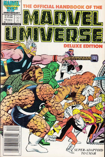 The Official Handbook of The Marvel Universe Deluxe Edition #13 [Newsstand]-Very Good (3.5 – 5)