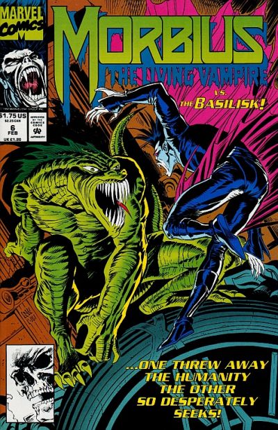 Morbius: The Living Vampire #6 [Direct] (1992) -Near Mint (9.2 - 9.8)
