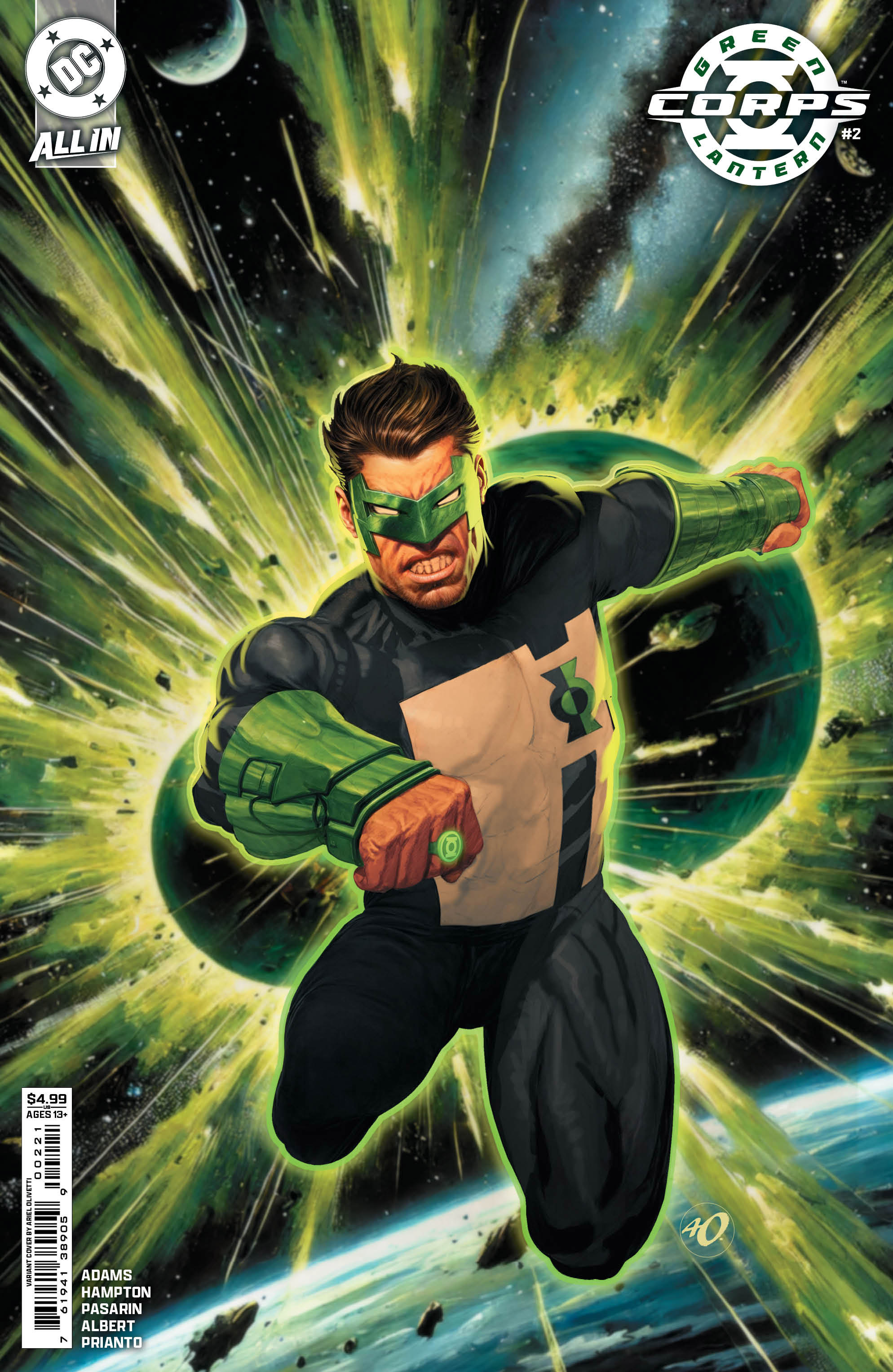 Green Lantern Corps #2 Cover C Ariel Olivetti Card Stock Variant