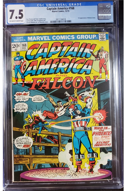 Captain America #168 Cgc 7.5