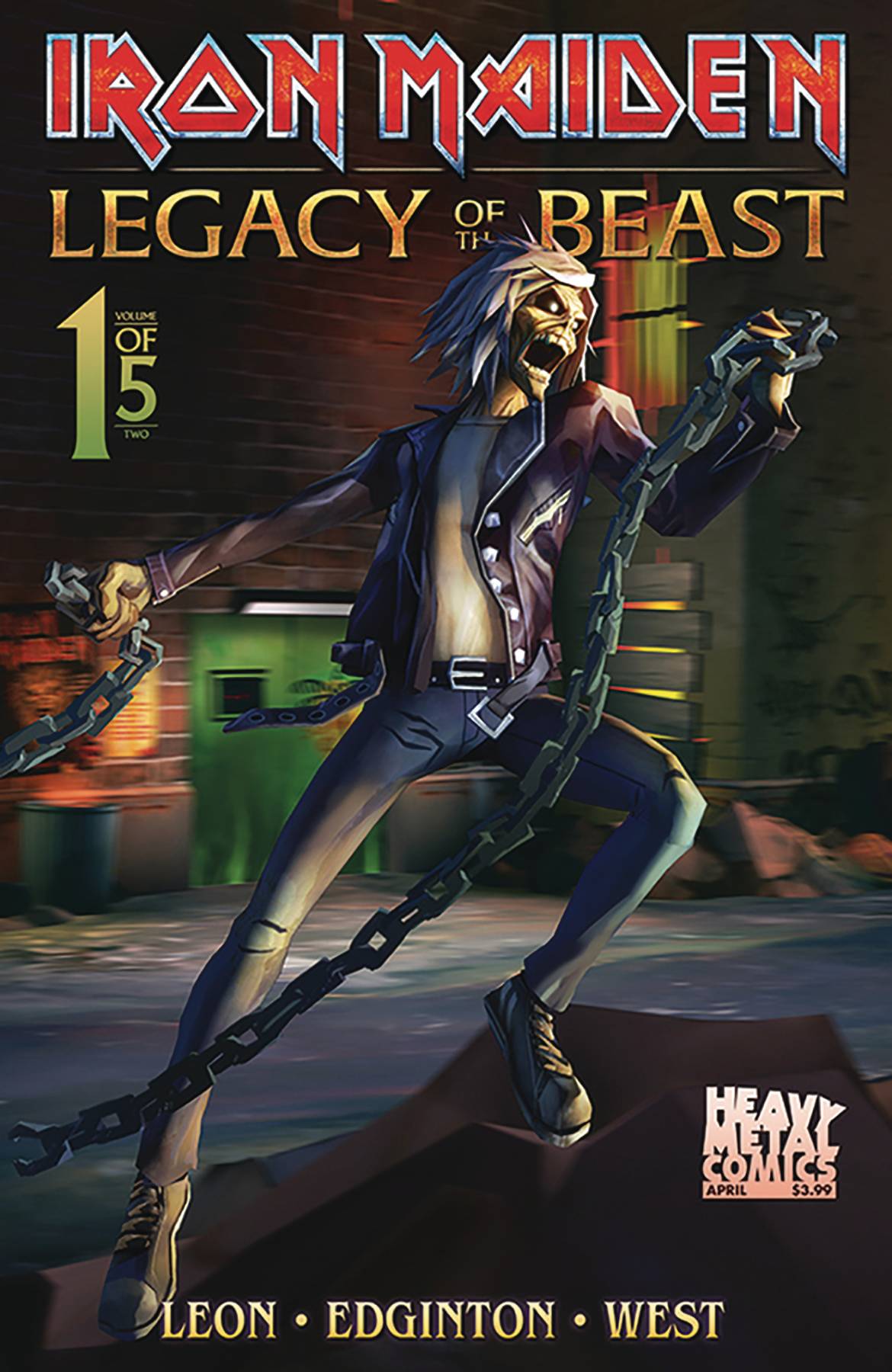 Iron Maiden Legacy of the Beast Volume 2 Night City #1 Cover B Casas