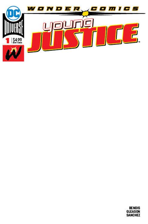 Young Justice #1 Blank Variant Edition