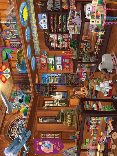 White Mountain 1000 Piece Puzzle - Toy Shop