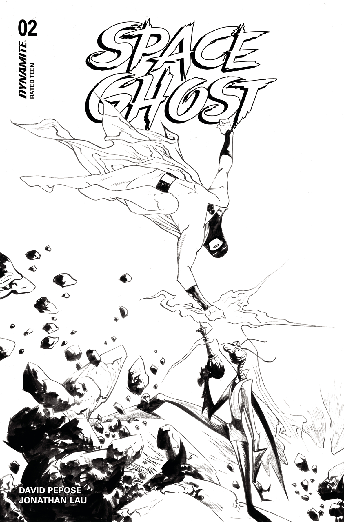 Space Ghost #2 Cover N 20 Copy Incentive Lee Line Art