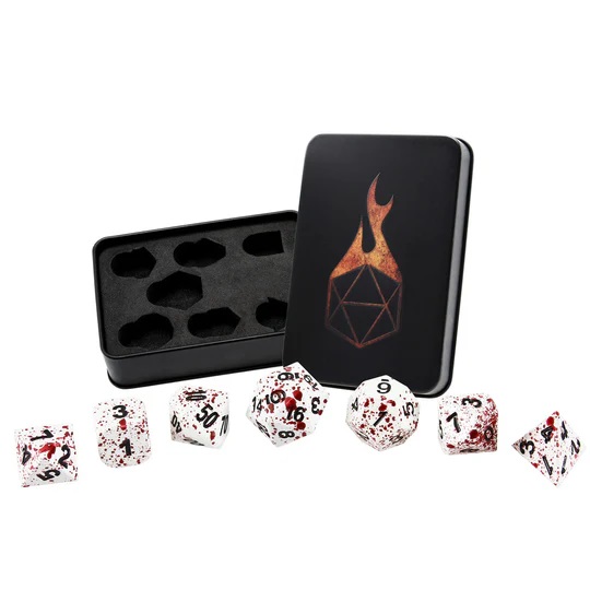 Winters Blood Set of 7 Metal Dice