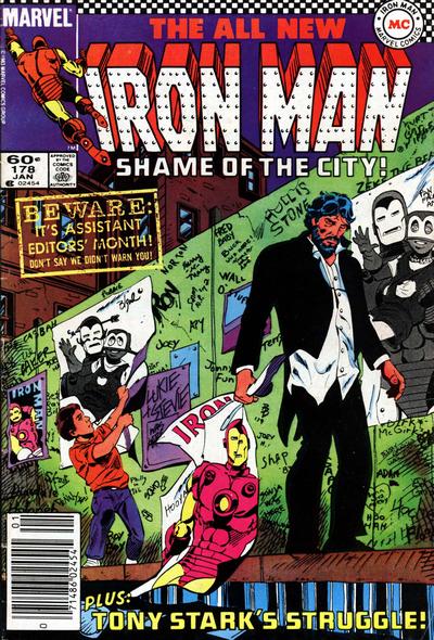 Iron Man #178 [Newsstand] - Vf- 7.5