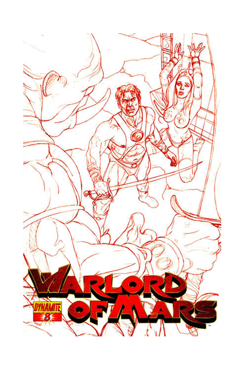 Warlord of Mars #8 20 Copy Jusko Black & White Incentive