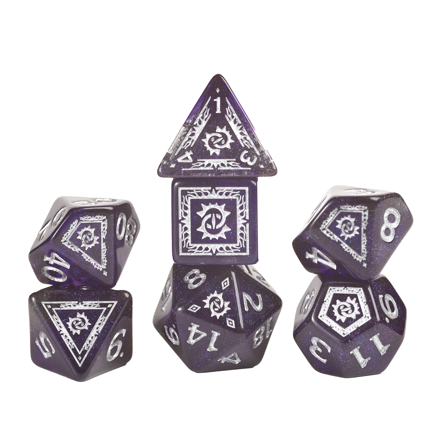 Dungeons & Dragons Adventure Dice Warlock Purple