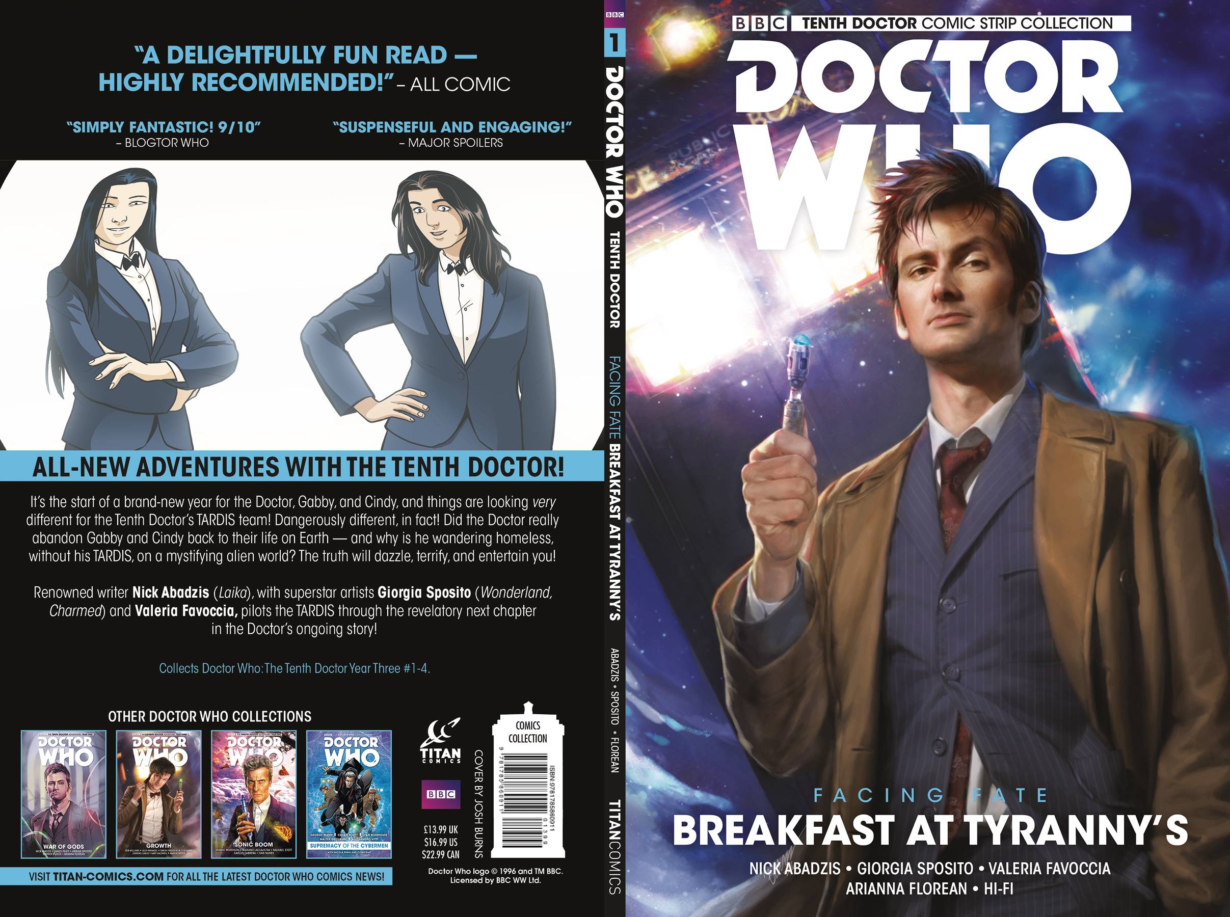 Doctor Who 10th Doctor Facing Fate Graphic Novel Volume 1 Breakfast At Tyranny's