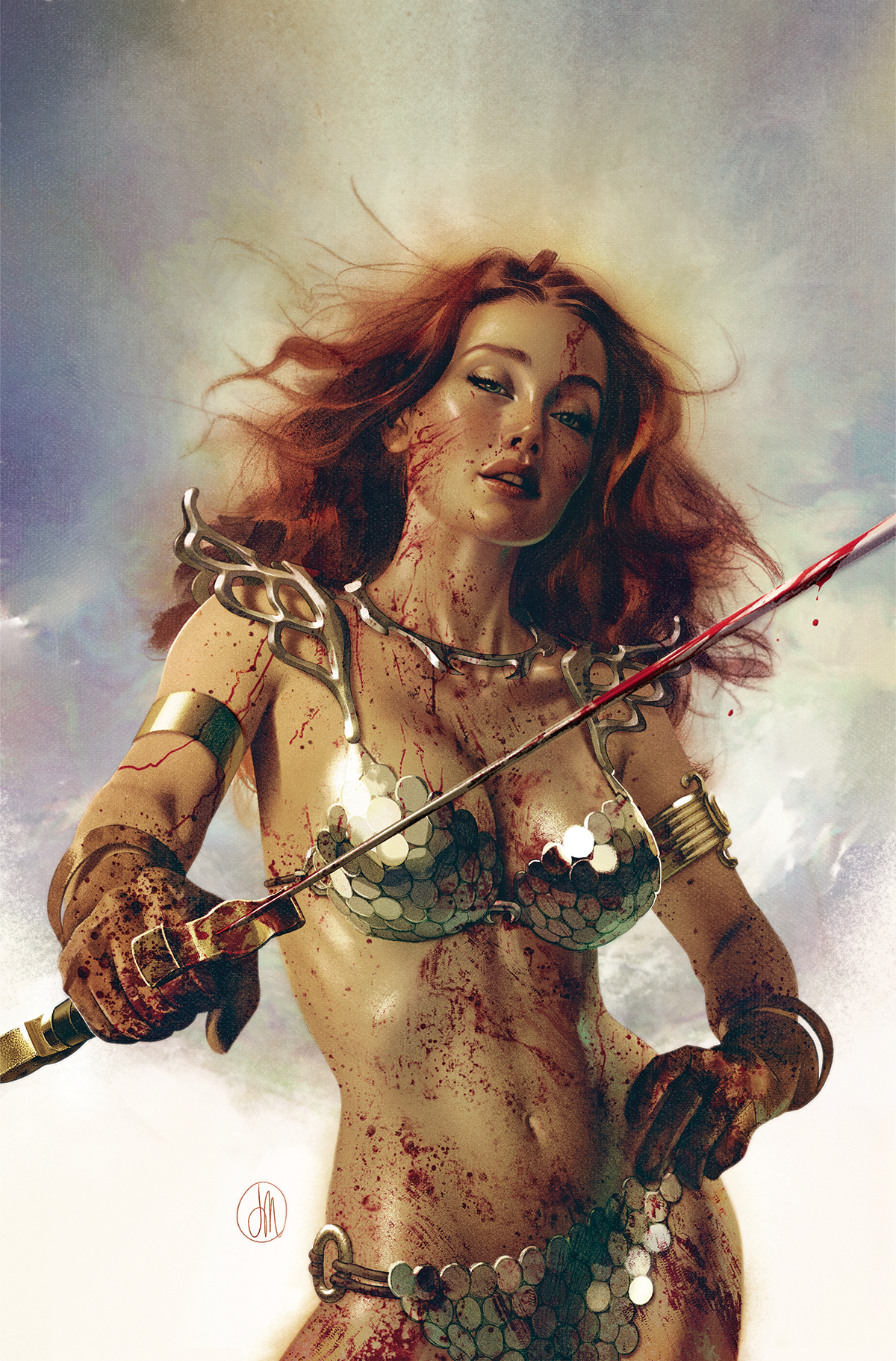 Red Sonja 2023 #3 Cover P 1 for 30 Incentive Middleton Bloody Virgin
