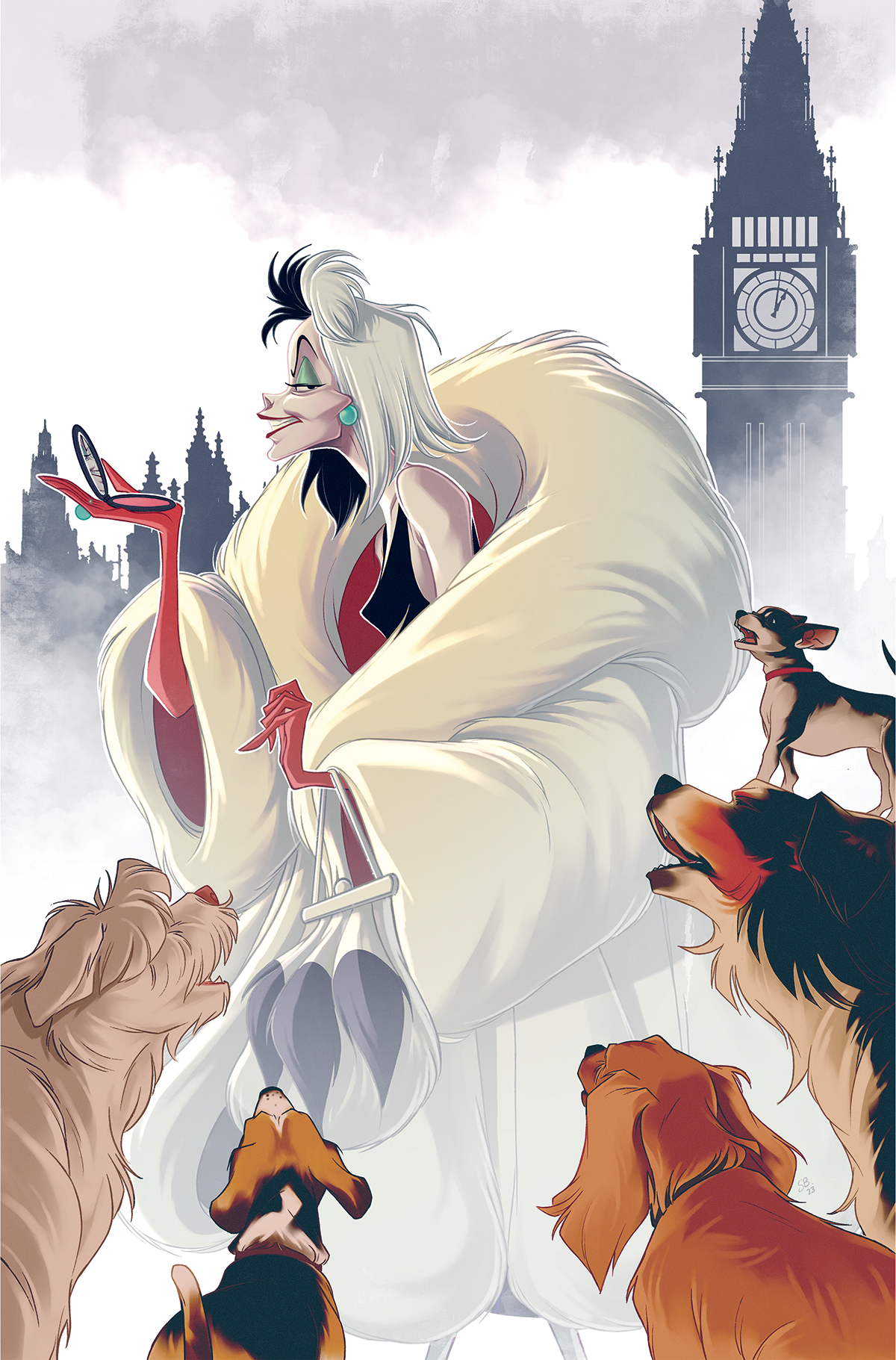 Disney Villains Cruella De Vil #1 Cover I 1 for 25 Incentive Boo Virgin